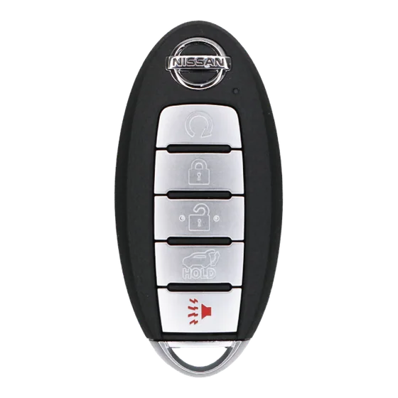 Nissan Rogue 5-button smart key, programmed at your car by Car & Keys San Diego