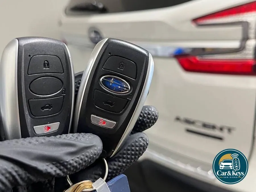 Two new smart keys for a Ford, cut and programmed in the driveway