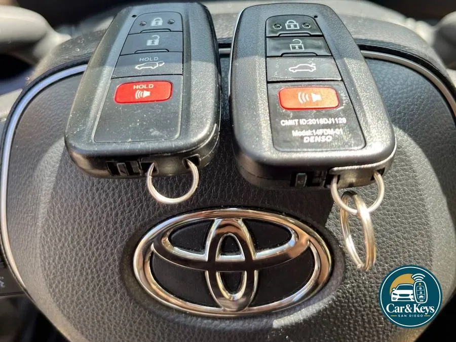 Toyota smart key and remote programmed at the wheel